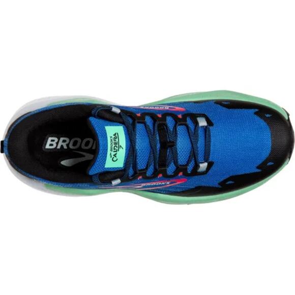 Brooks Caldera 7 Trail Running Shoes Men\'s Size 12 EUC Victoria Blue Spring Bud main image 4